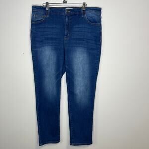 Women's Crown & Ivy Girlfriend Jeans Plus Size Size 16W Blue